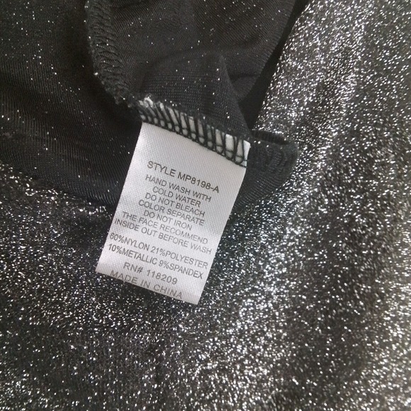 Forever 21 High Rise Sparkle Leggings Size Medium in Metallic Silver - Picture 9 of 9